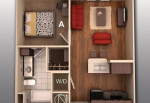 Học cách thiết kế ý tưởng căn hộ 1 phòng ngủ siêu tiện nghi